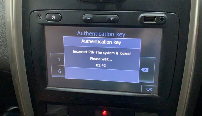 2018 Renault Duster 85 PS RXS MT DIESEL, Diesel, Manual, 73,676 km, Infotainment system - Reverse camera not working
