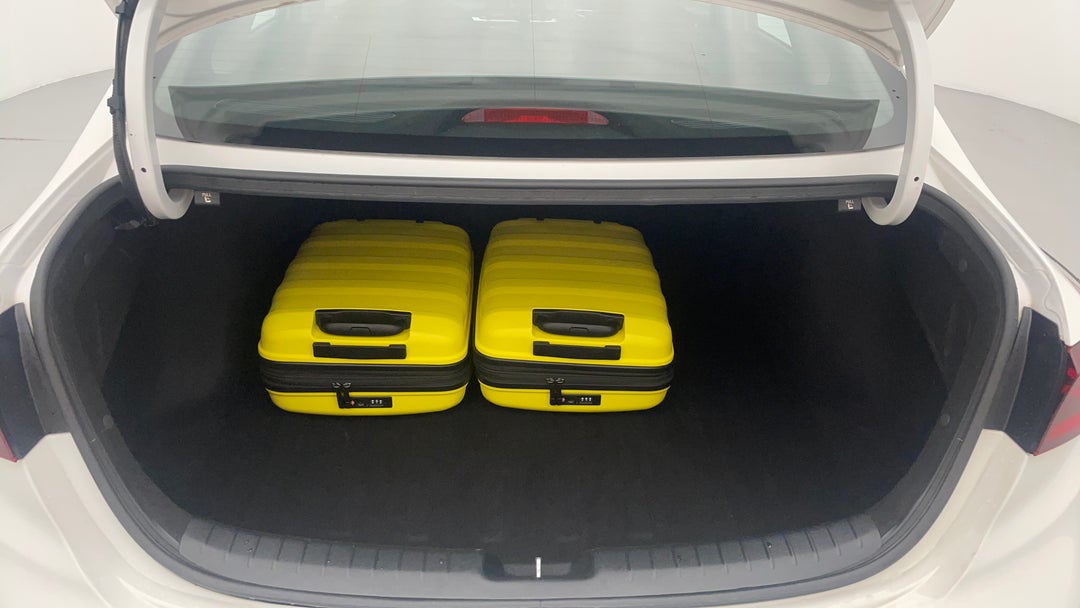 Boot Inside View with Luggage