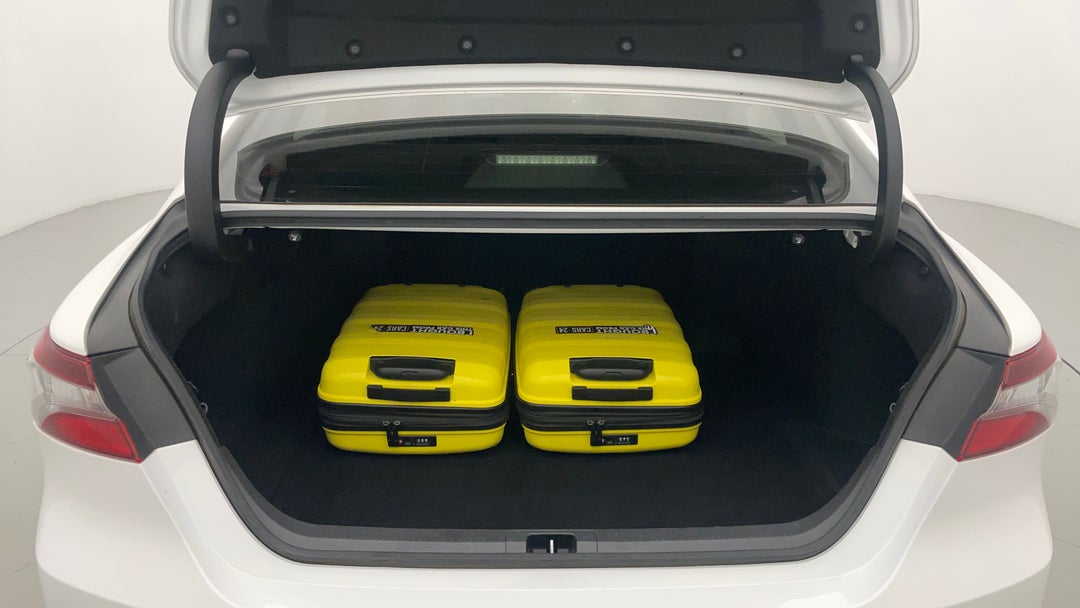 Boot Inside View with Luggage