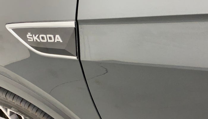 2021 Skoda KUSHAQ STYLE 1.5L TSI MT, Petrol, Manual, 38,566 km, Front passenger door - Slightly dented