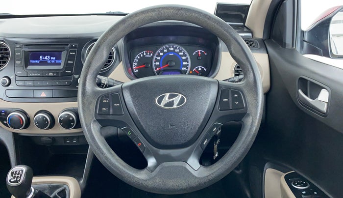 2015 Hyundai Grand i10 SPORTZ 1.2 KAPPA VTVT, Petrol, Manual, 47,320 km, Steering Wheel Close Up