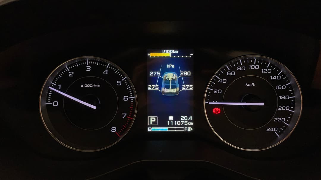 2017 Subaru Impreza 2.0i-s (awd), Automatic, 111075 km, Odometer View