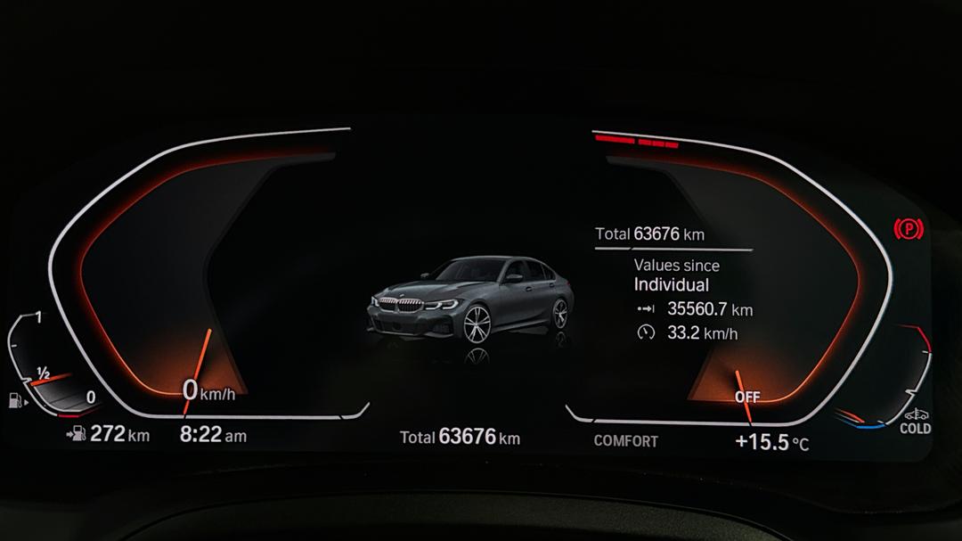 2021 BMW 3 20i M Sport, Automatic, 63676 km, Odometer View