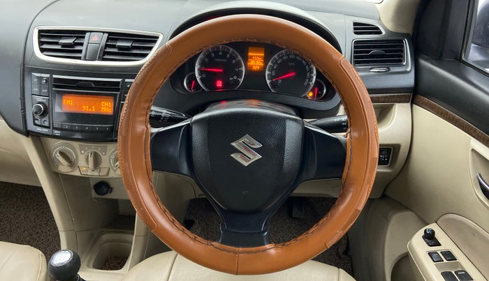 2016 Maruti Swift Dzire VXI 1.2 BS IV, Petrol, Manual, 1,85,655 km, Steering Wheel Close Up
