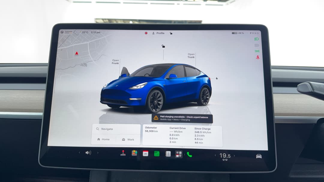 2024 Tesla Model Y Rear-wheel Drive, Automatic, 58309 km, Infotainment System