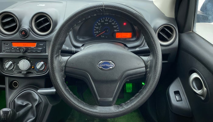 2018 Datsun Go Plus T, Petrol, Manual, 27,977 km, Steering Wheel Close Up
