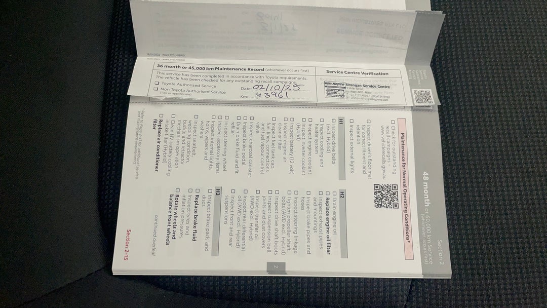 2023 Toyota RAV4 Gx (2wd), Automatic, 43978 km, Service History