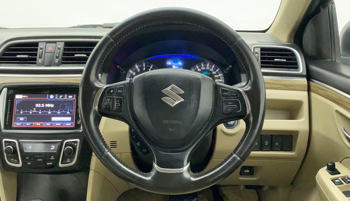 2018 Maruti Ciaz ALPHA  AT 1.5 SHVS PETROL, Petrol, Automatic, 85,285 km, Steering Wheel Close Up