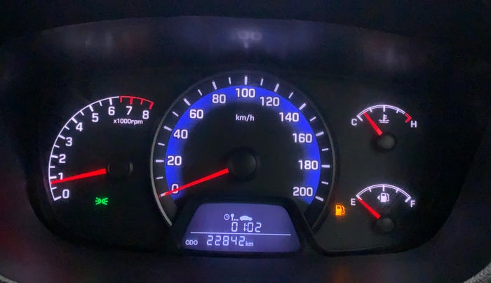 2017 Hyundai Xcent E+, Petrol, Manual, 23,024 km, Odometer Image