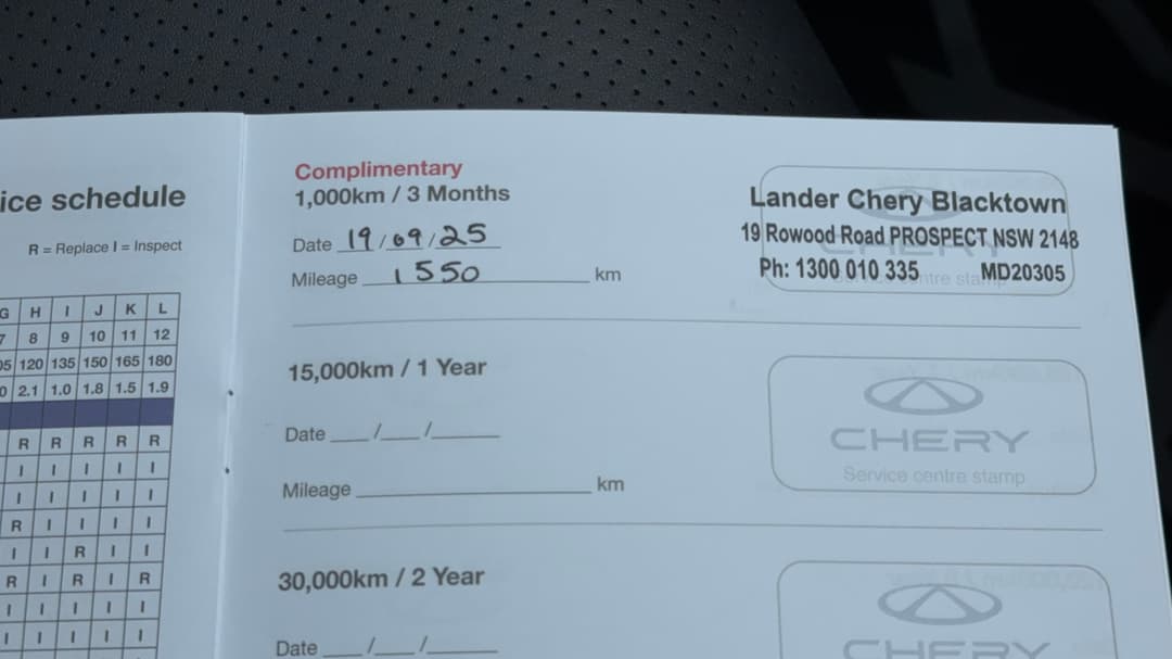 2025 Chery Tiggo 4 Ultimate, Automatic, 11328 km, Service History