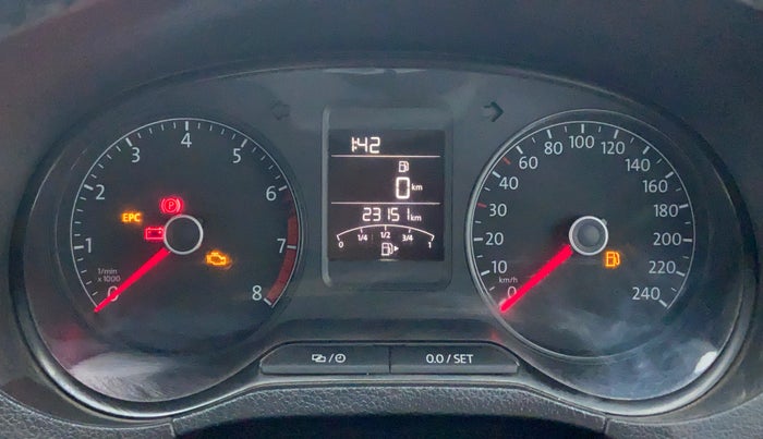 2018 Volkswagen Vento COMFORTLINE PETROL, Petrol, Manual, 24,137 km, Odometer View