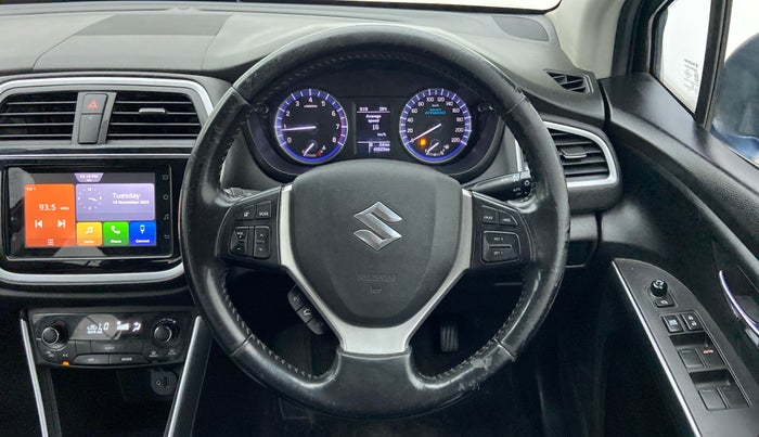 2020 Maruti S Cross ALPHA 1.5 SMART HYBRID, Petrol, Manual, 40,868 km, Steering Wheel Close Up