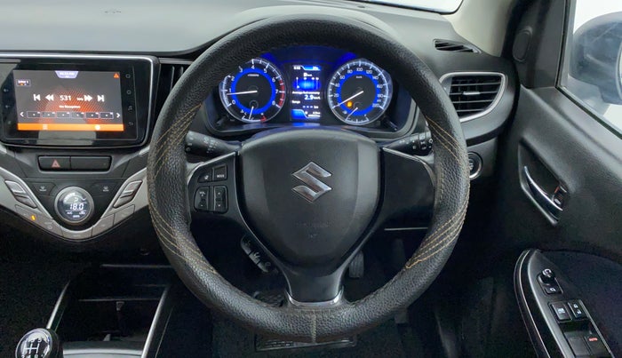 2019 Maruti Baleno ZETA 1.2 K12, Petrol, Manual, 65,930 km, Steering Wheel Close Up