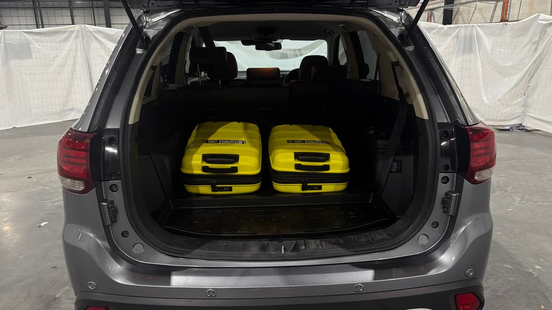 2019 Mitsubishi Outlander Ls 7 Seat (2WD), Automatic, 81336 km, Boot Inside View with Luggage