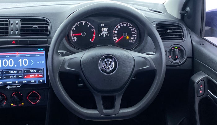 2019 Volkswagen Ameo Trendline 1.0, Petrol, Manual, 13,942 km, Steering Wheel Close Up