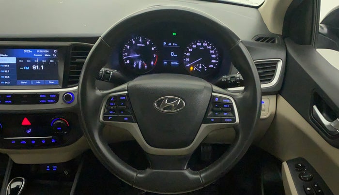 2019 Hyundai Verna 1.6 VTVT SX + AT, Petrol, Automatic, 50,480 km, Steering Wheel Close Up