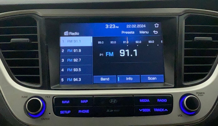 2019 Hyundai Verna 1.6 VTVT SX + AT, Petrol, Automatic, 50,480 km, Infotainment System