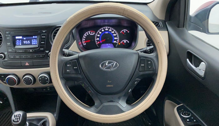 2016 Hyundai Grand i10 SPORTZ 1.2 KAPPA VTVT, Petrol, Manual, 26,981 km, Steering Wheel Close Up