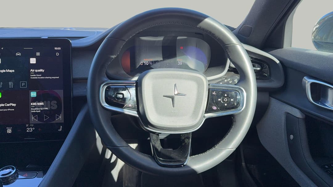2022 Polestar 2 Long Range Dual Motor 78kwh, Automatic, 32095 km, Steering Wheel Close-up