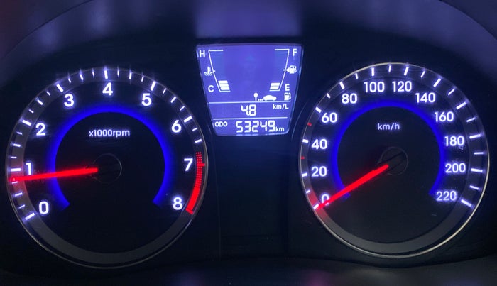 2016 Hyundai Verna FLUIDIC 1.4 VTVT, Petrol, Manual, 53,414 km, Odometer Image
