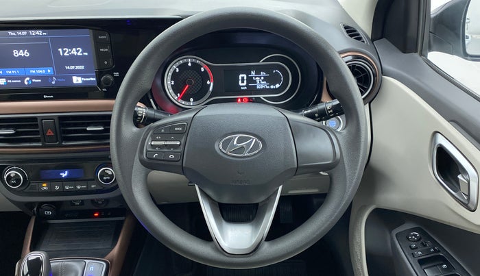 2021 Hyundai AURA SX+ AT 1.2CRDI, Diesel, Automatic, 30,600 km, Steering Wheel Close Up