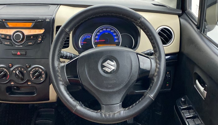 2017 Maruti Wagon R 1.0 VXI OPT, Petrol, Manual, 42,369 km, Steering Wheel