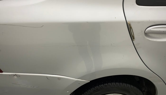 2011 Toyota Etios G, Petrol, Manual, 51,710 km, Right quarter panel - Slightly dented