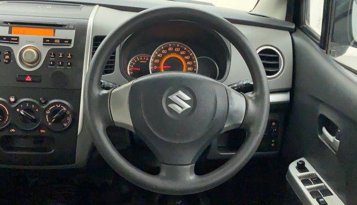 2011 Maruti Wagon R 1.0 VXI, Petrol, Manual, 1,00,490 km, Steering Wheel Close Up