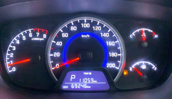 2018 Hyundai Grand i10 SPORTZ AT 1.2 KAPPA VTVT, Petrol, Automatic, 69,246 km, Odometer Image