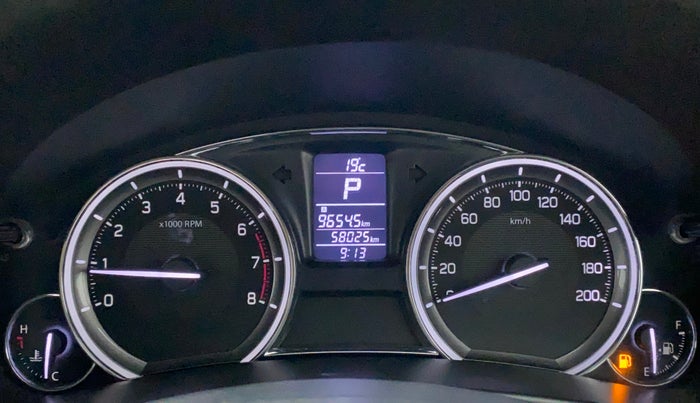 2017 Maruti Ciaz ZETA 1.4  AT PETROL, Petrol, Automatic, 58,022 km, Odometer Image