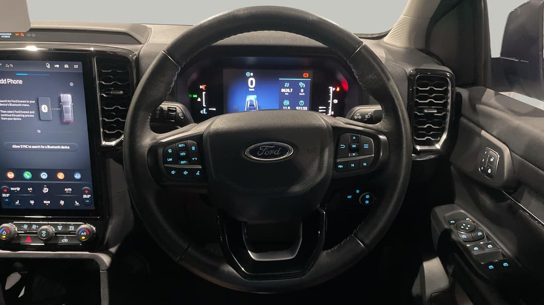 2023 Ford Everest Sport (4WD), Automatic, 28662 km, Steering Wheel Close-up