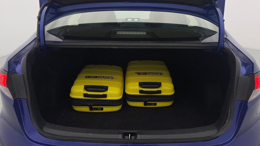 Boot Inside View with Luggage