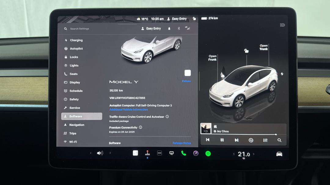 2022 Tesla Model Y Rear-wheel Drive, Automatic, 35135 km, Odometer View