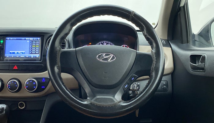 2017 Hyundai Grand i10 MAGNA 1.2 KAPPA VTVT, Petrol, Manual, 42,874 km, Steering Wheel Close Up