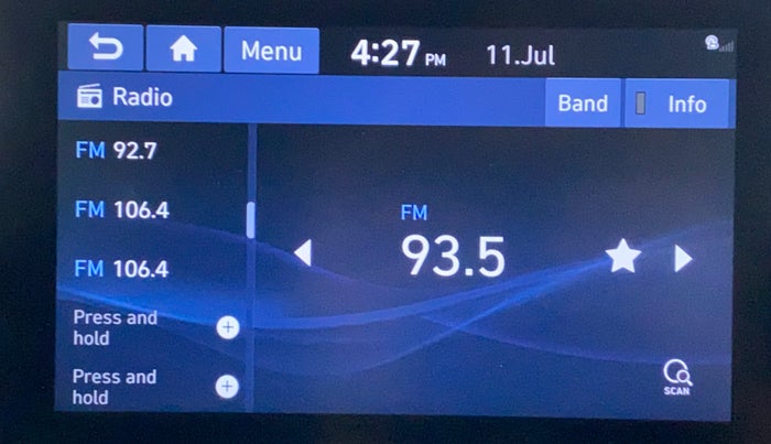 2019 Hyundai VENUE 1.0 TURBO GDI SX+ AT, Petrol, Automatic, 5,321 km, Infotainment System