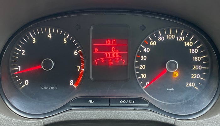 2014 Volkswagen Vento COMFORTLINE PETROL, Petrol, Manual, 77,401 km, Odometer View