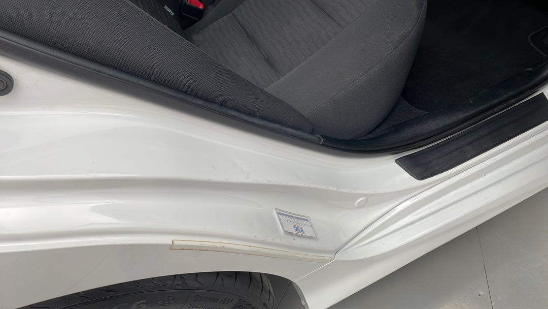 Door Sills Rear RHS Dent