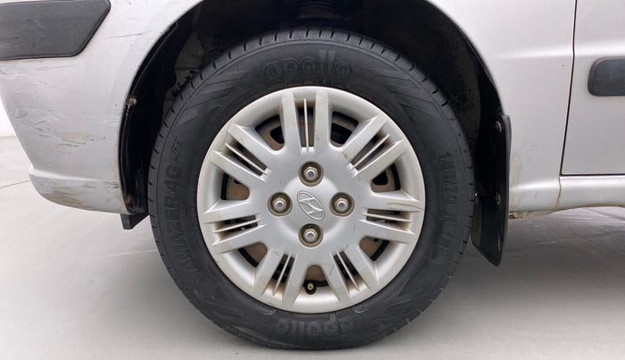 2010 Hyundai Santro Xing GLS, Petrol, Manual, 90,566 km, Left Front Wheel