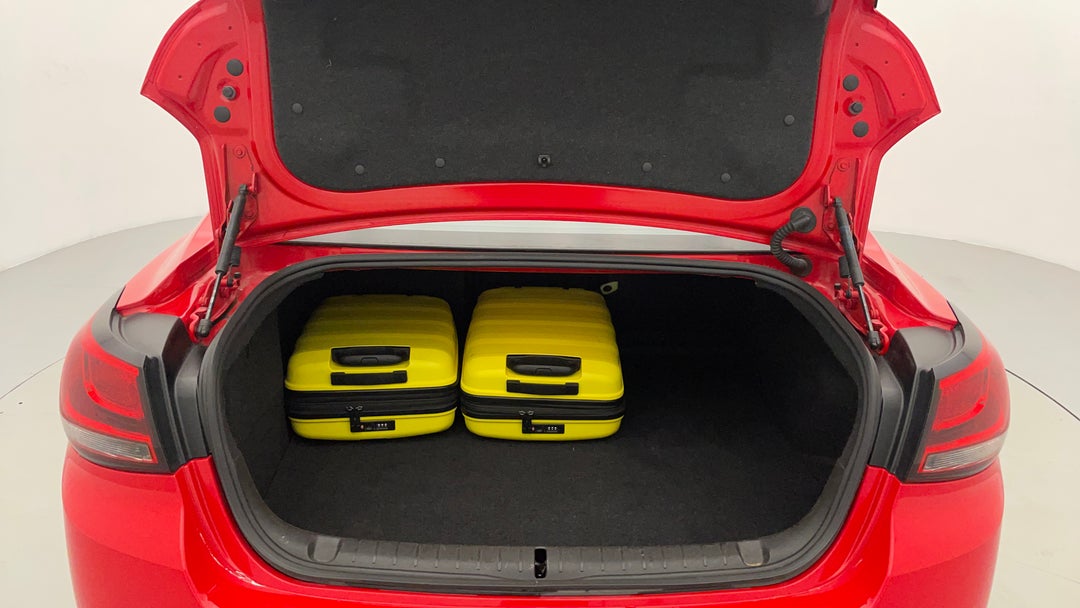 Boot Inside View with Luggage