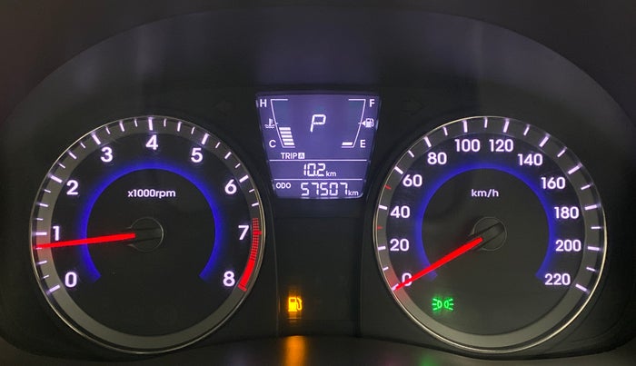 2017 Hyundai Verna 1.6 VTVT SX AT, Petrol, Automatic, 57,506 km, Odometer Image