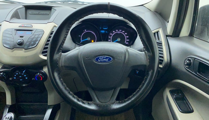 2014 Ford Ecosport 1.5 AMBIENTE TDCI, Diesel, Manual, 1,45,347 km, Steering Wheel Close Up