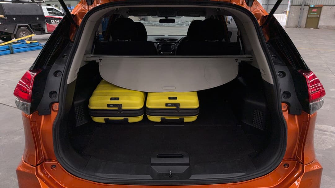 2021 Nissan X-trail St (2WD), Automatic, 49667 km, Boot Inside View with Luggage