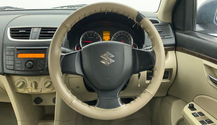 2014 Maruti Swift Dzire VXI, Petrol, Manual, 1,16,132 km, Steering Wheel Close Up