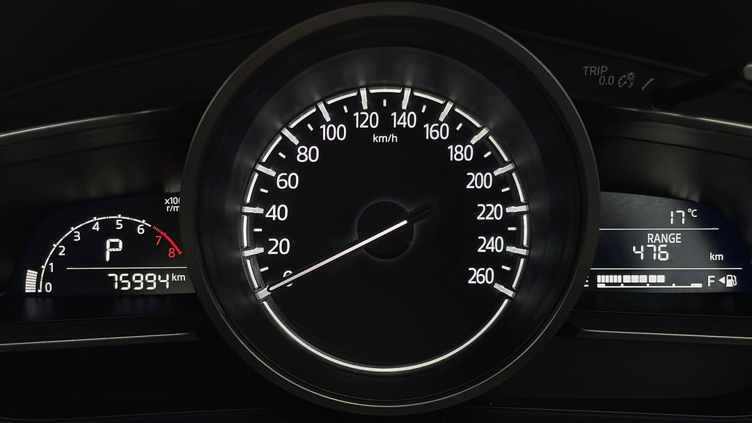 2018 Mazda Mazda3 Touring, Automatic, 75994 km, Odometer View