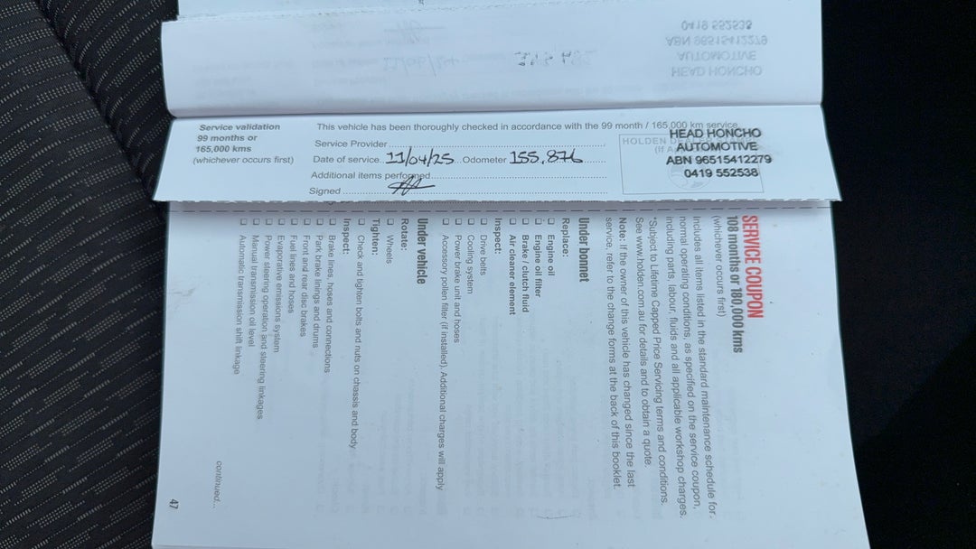 2016 Holden Commodore Evoke, Automatic, 160362 km, Service History