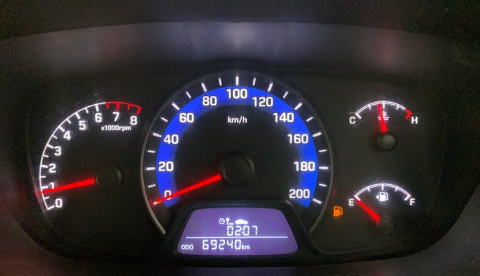 2014 Hyundai Xcent S 1.2, Petrol, Manual, 69,261 km, Odometer Image