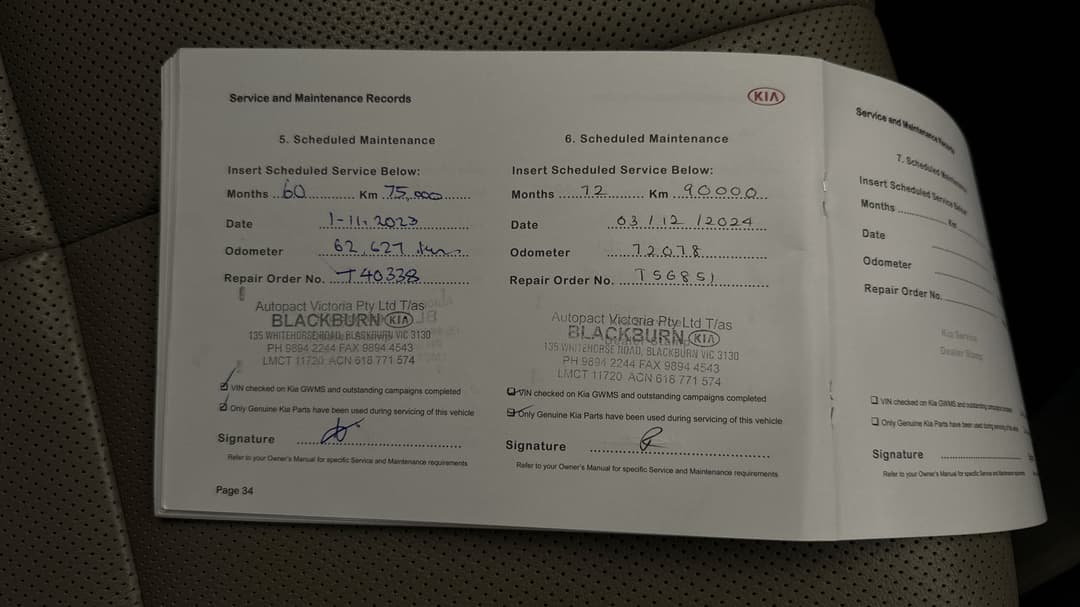 2018 Kia Carnival Platinum, Automatic, 83992 km, Service History