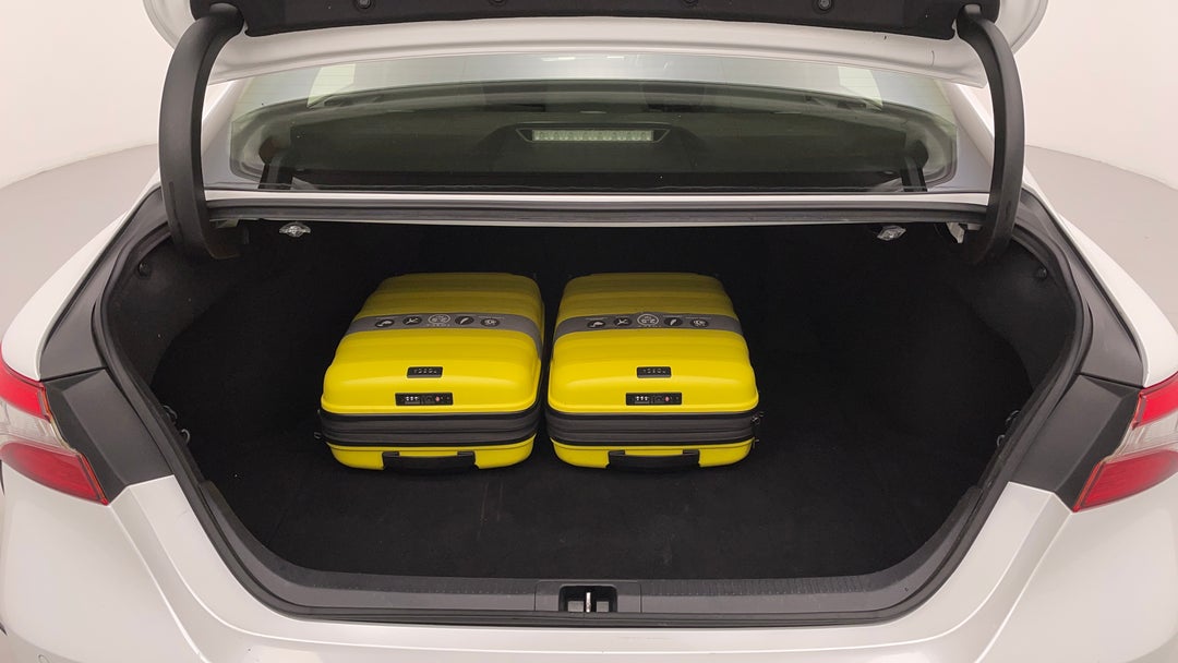 Boot Inside View with Luggage