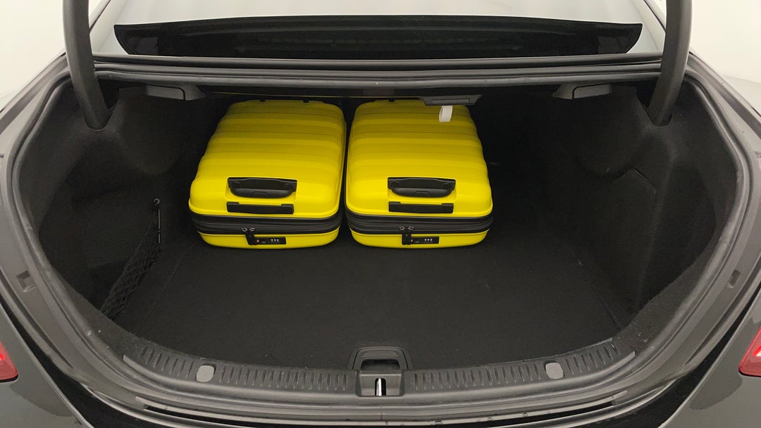 Boot Inside View with Luggage