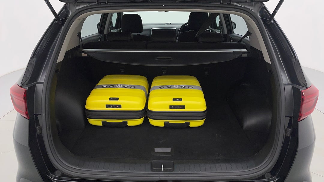 Boot Inside View with Luggage